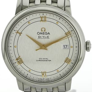 Omega De Ville Prestige Automatic Herrenuhr Co-Axial Ref. 4241 Edelstahl Fullset